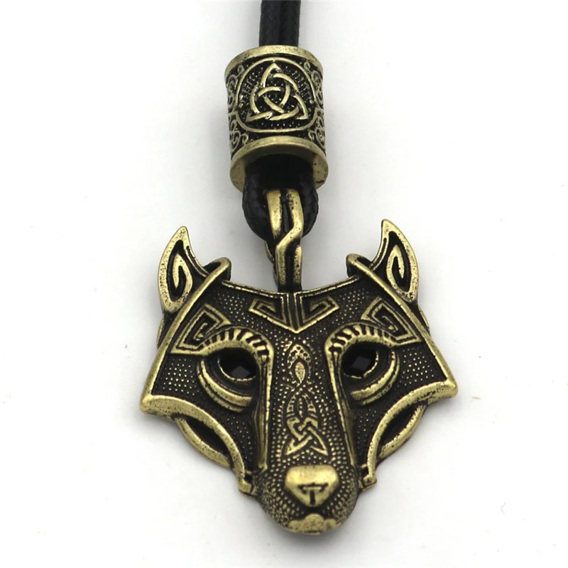 Green Black Red Eyes Wolf Different Amulet Pendant Nordic Bead Valknut Trinity Viking Necklace Talisman Wicca Jewelry - Image 12