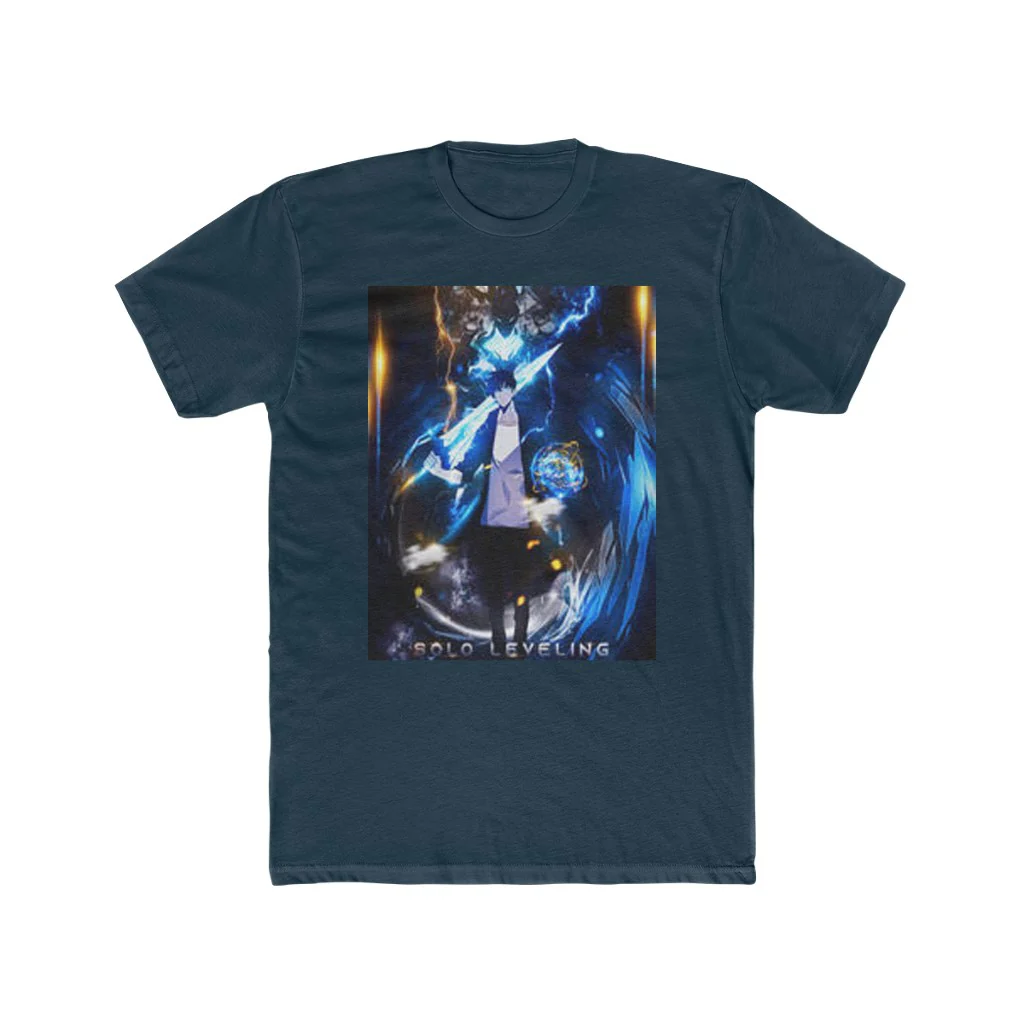 Solo Leveling Sung Jin Woo and Igris Crew T-Shirt - Image 10