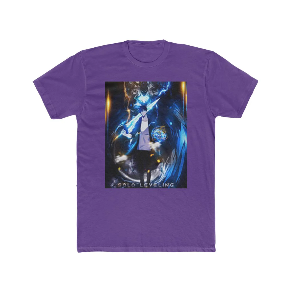 Solo Leveling Sung Jin Woo and Igris Crew T-Shirt - Image 11