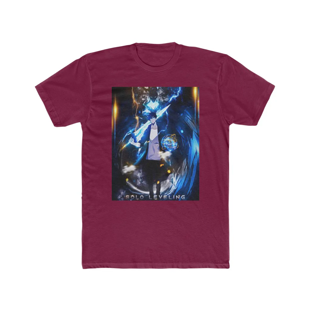 Solo Leveling Sung Jin Woo and Igris Crew T-Shirt - Image 12