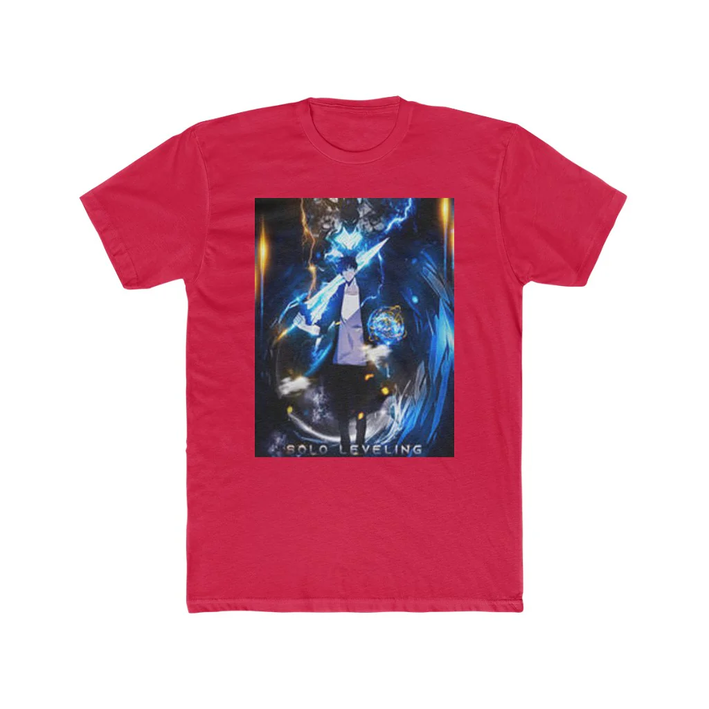 Solo Leveling Sung Jin Woo and Igris Crew T-Shirt - Image 13