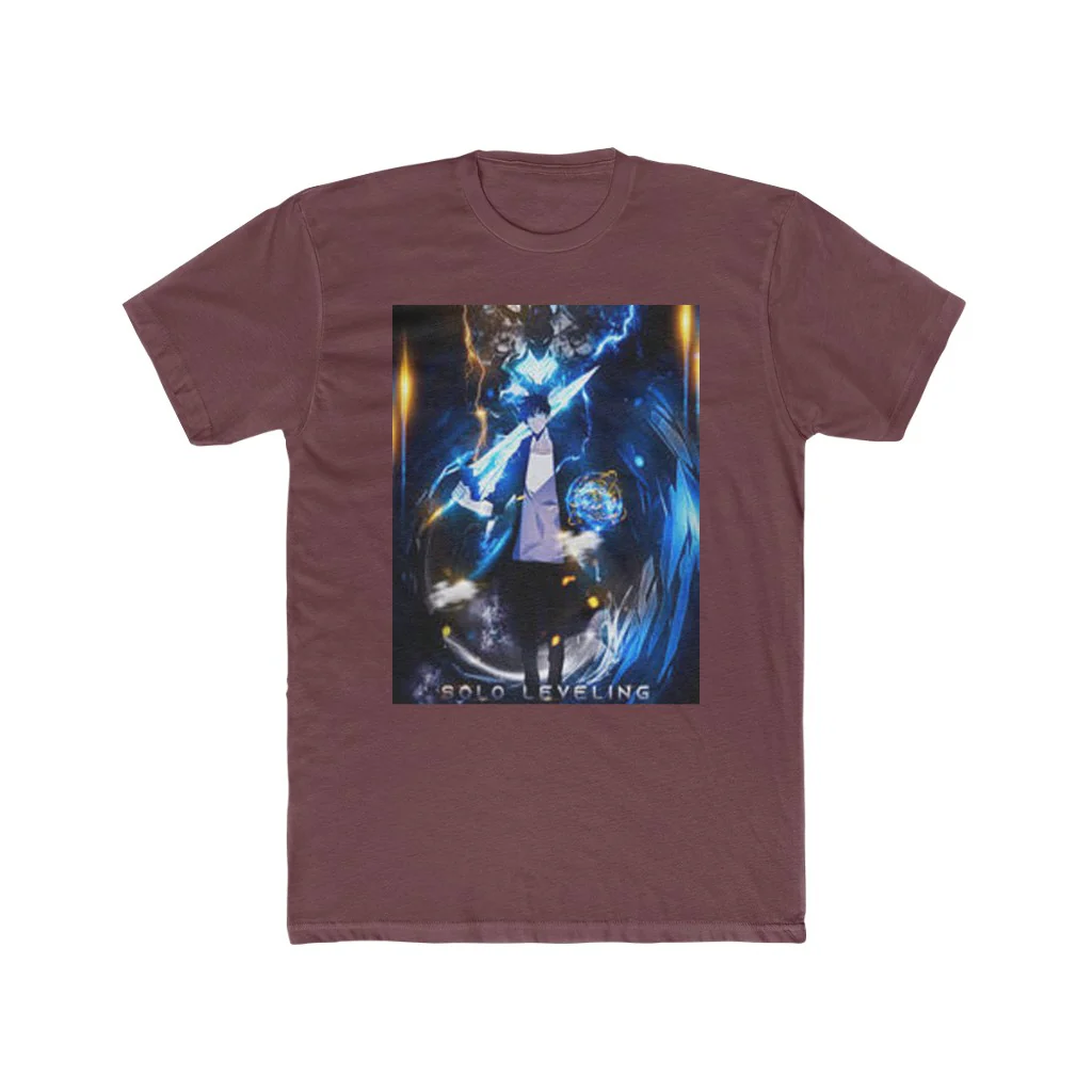 Solo Leveling Sung Jin Woo and Igris Crew T-Shirt - Image 14