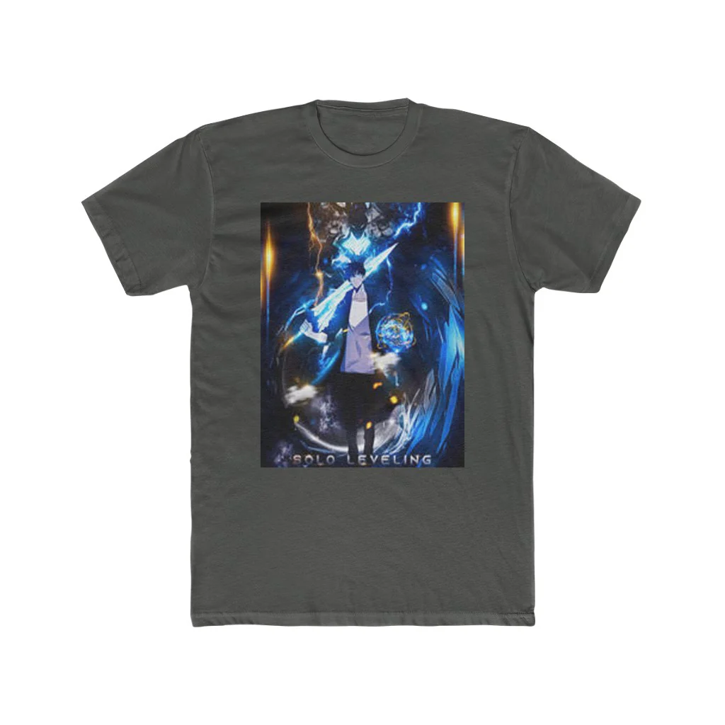 Solo Leveling Sung Jin Woo and Igris Crew T-Shirt - Image 5