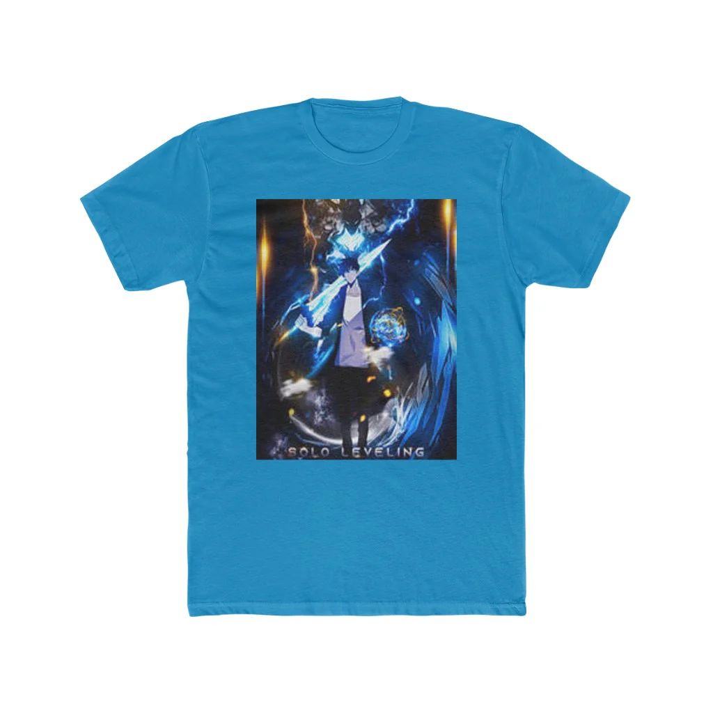 Solo Leveling Sung Jin Woo and Igris Crew T-Shirt - Image 7