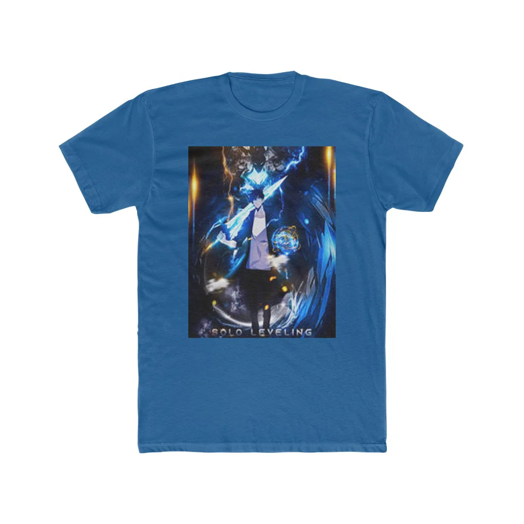 Solo Leveling Sung Jin Woo and Igris Crew T-Shirt - Image 8