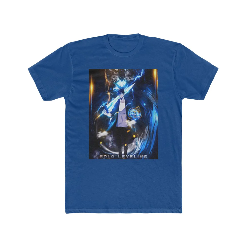 Solo Leveling Sung Jin Woo and Igris Crew T-Shirt - Image 9