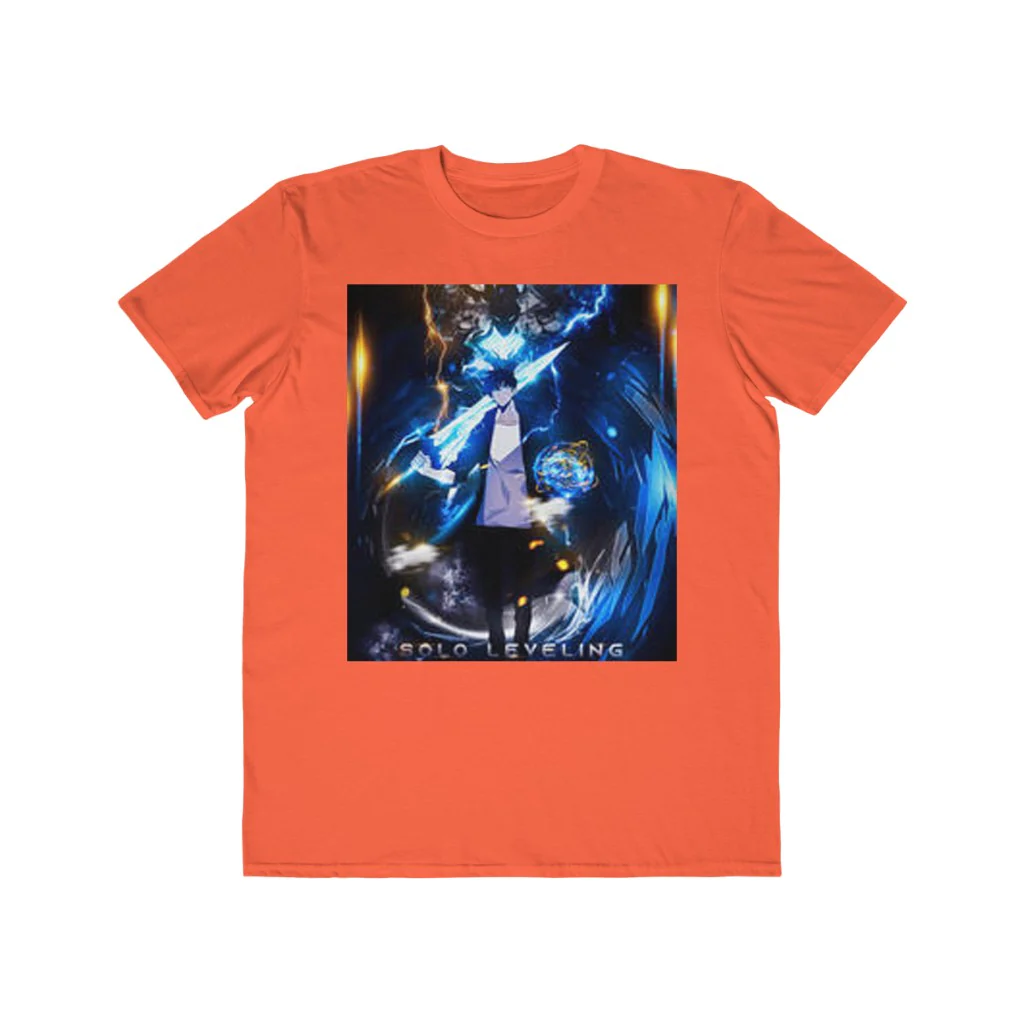 Solo Leveling Sung Jin-Woo And Igris Men's Lightweight Fashion T-Shirt - Image 3