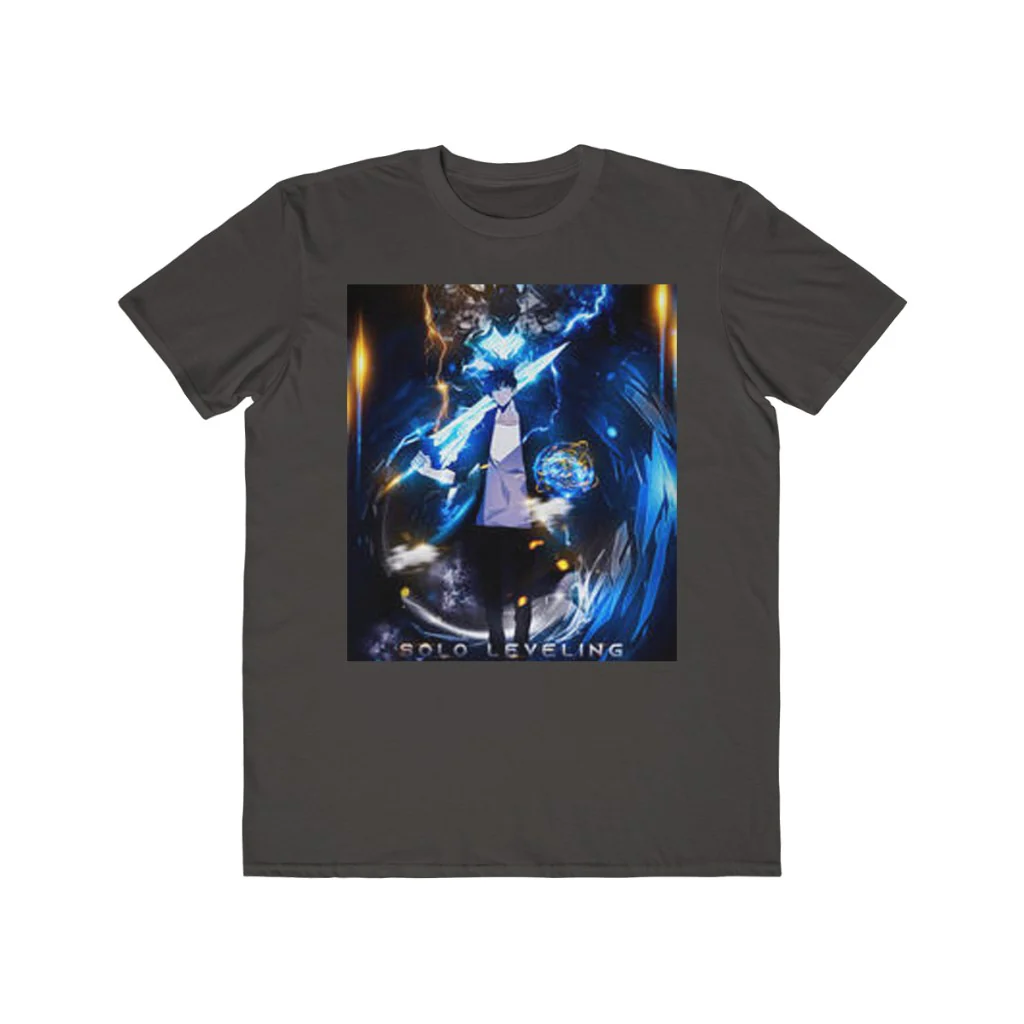 Solo Leveling Sung Jin-Woo And Igris Men's Lightweight Fashion T-Shirt - Image 4
