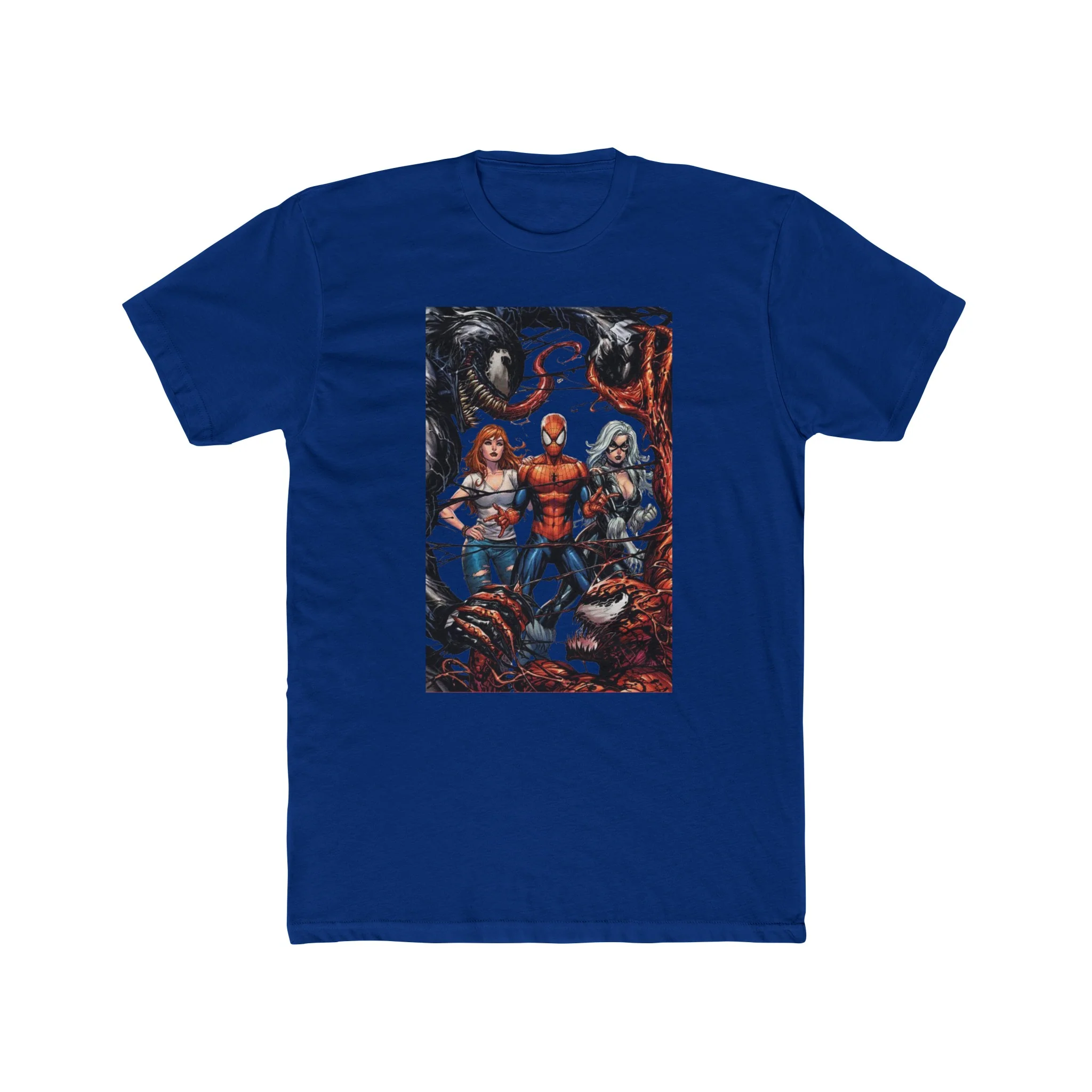 Spider-Man Venom Carnage MJ & Black Cat Crew Tee Shirt - Image 10