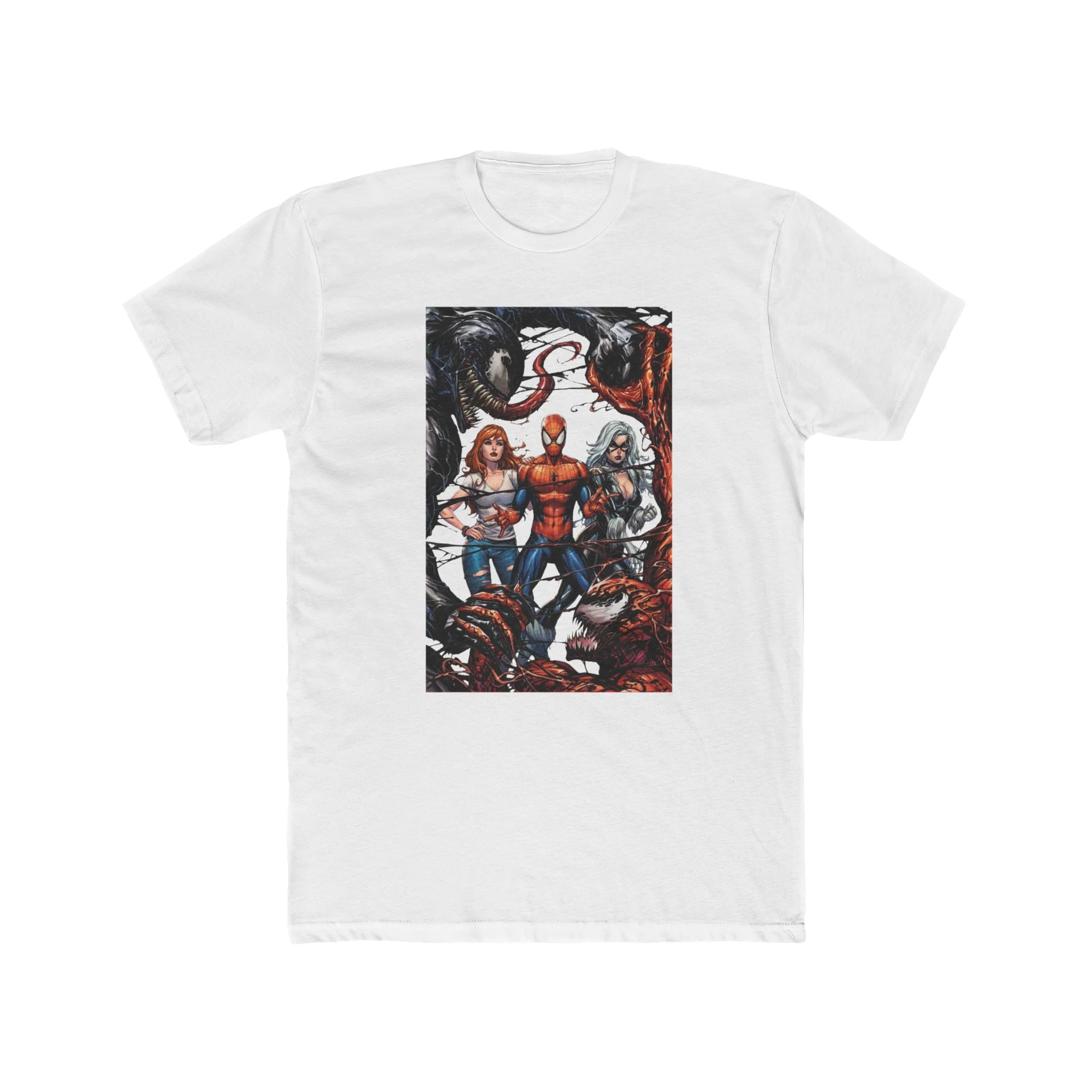 Spider-Man Venom Carnage MJ & Black Cat Crew Tee Shirt - Image 12