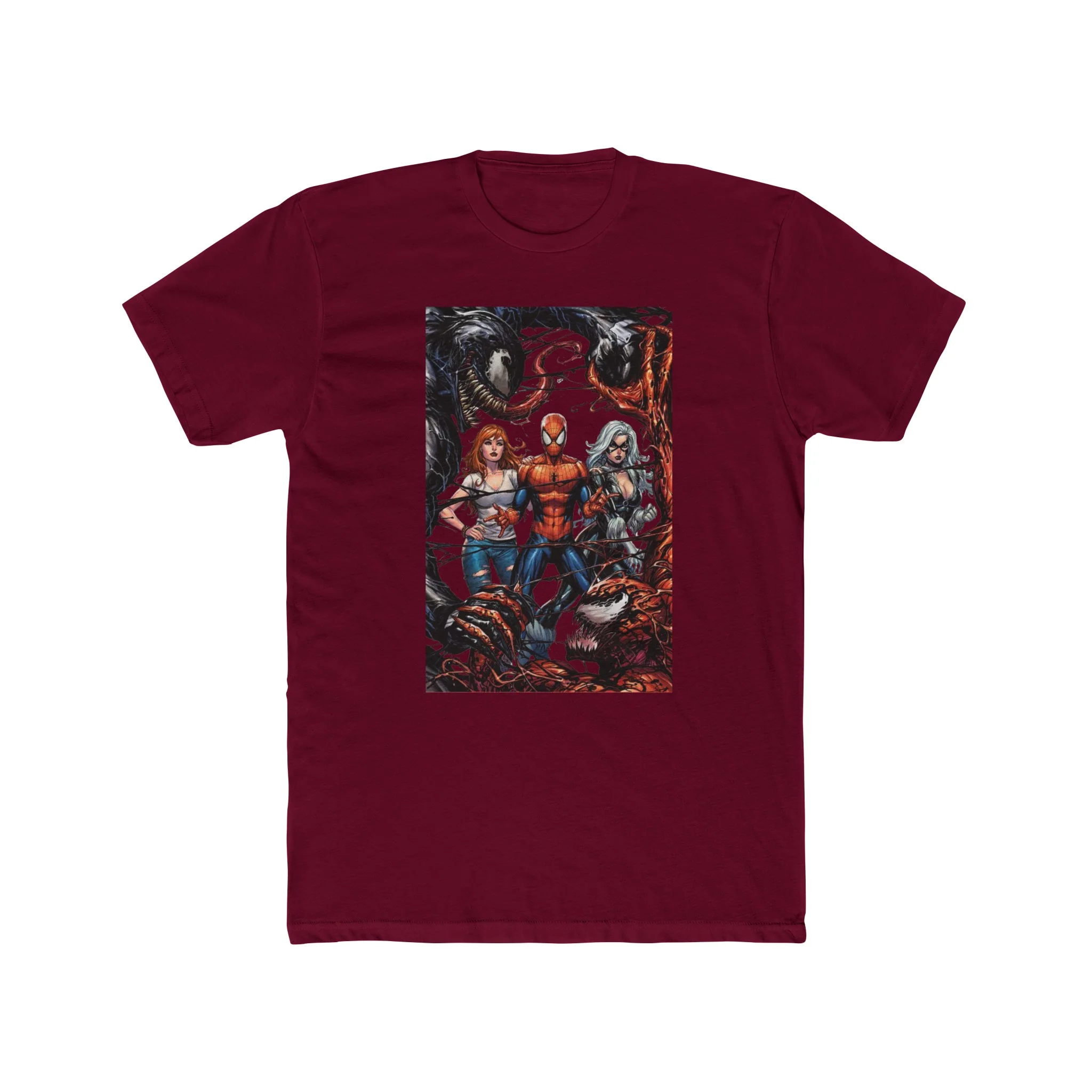 Spider-Man Venom Carnage MJ & Black Cat Crew Tee Shirt - Image 13