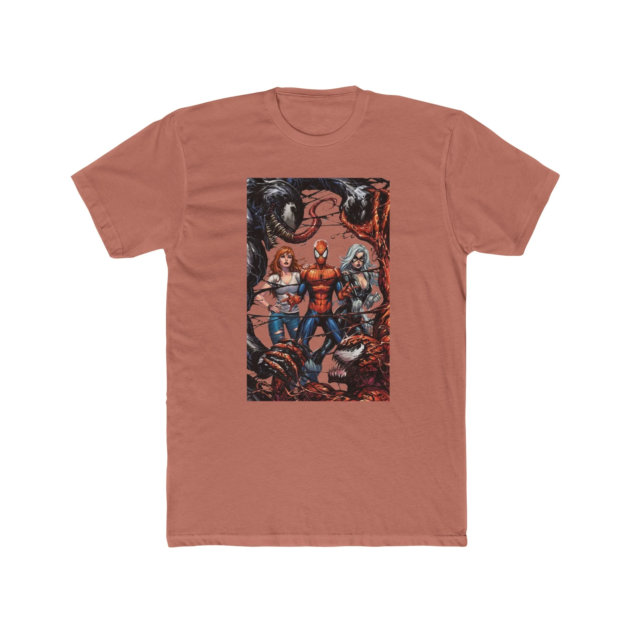 Spider-Man Venom Carnage MJ & Black Cat Crew Tee Shirt - Image 14