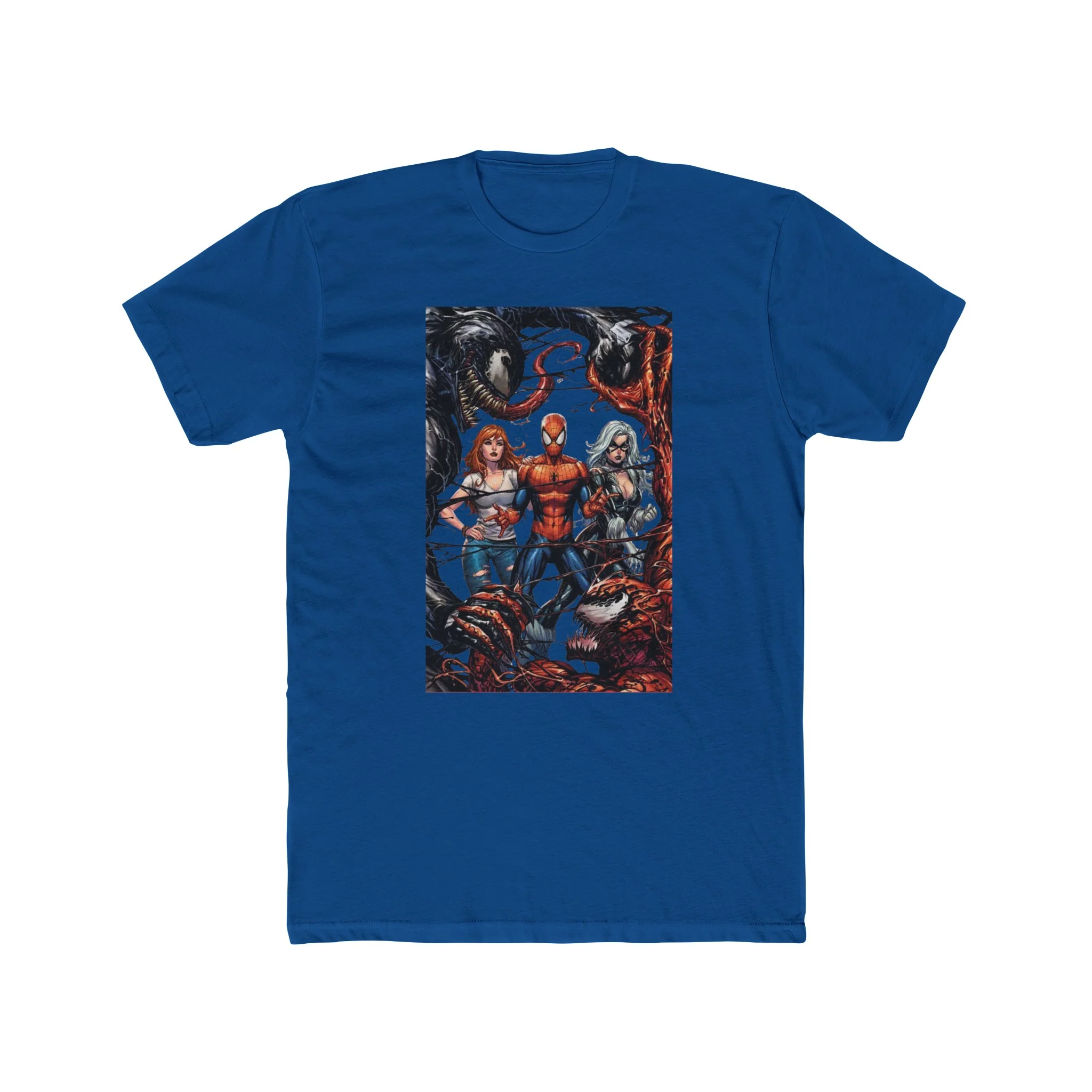 Spider-Man Venom Carnage MJ & Black Cat Crew Tee Shirt - Image 3