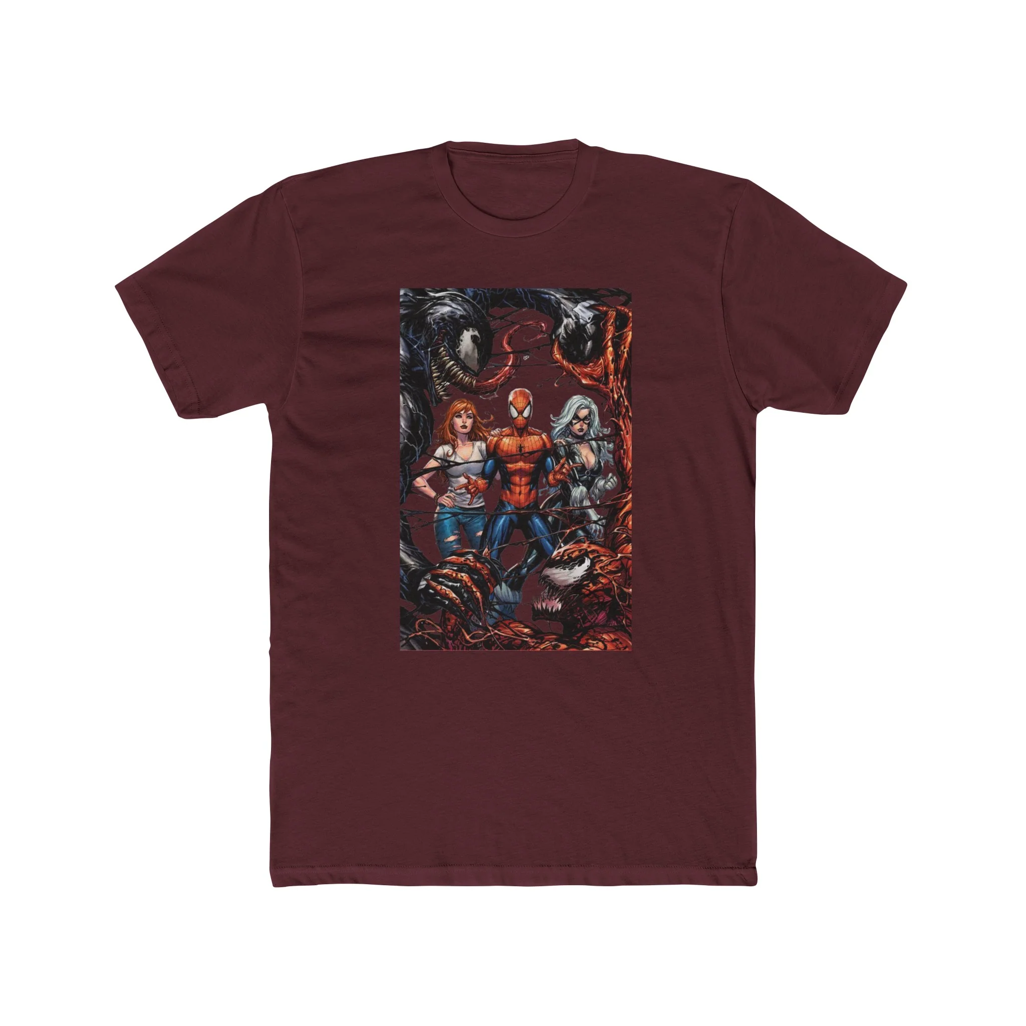 Spider-Man Venom Carnage MJ & Black Cat Crew Tee Shirt - Image 6