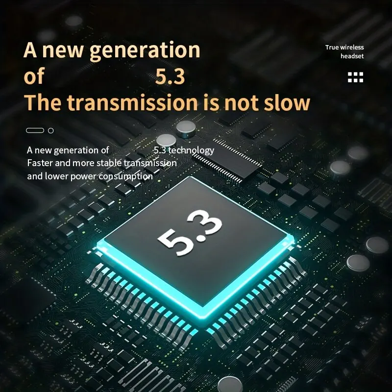 TWS M90 Wireless Headphones Sliding Cover Gaming Earphone Bluetooth 5.3 Sport Earbuds Music Headsets - Image 5